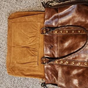 Patricia Nash Carducci leather crossbody/tote bag.